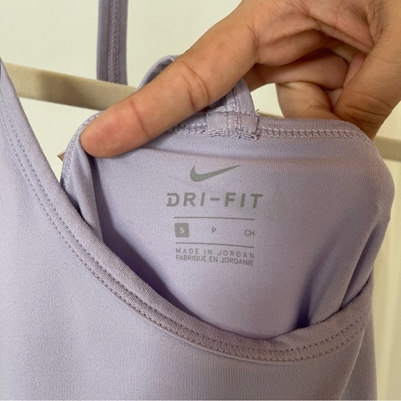 Nike DRI-FIT Y Back Halter Purple Workout Tank Top | Athletic Yoga Pilates wear - Picture 5 of 5